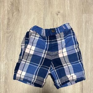 Blue Plaid Shorts